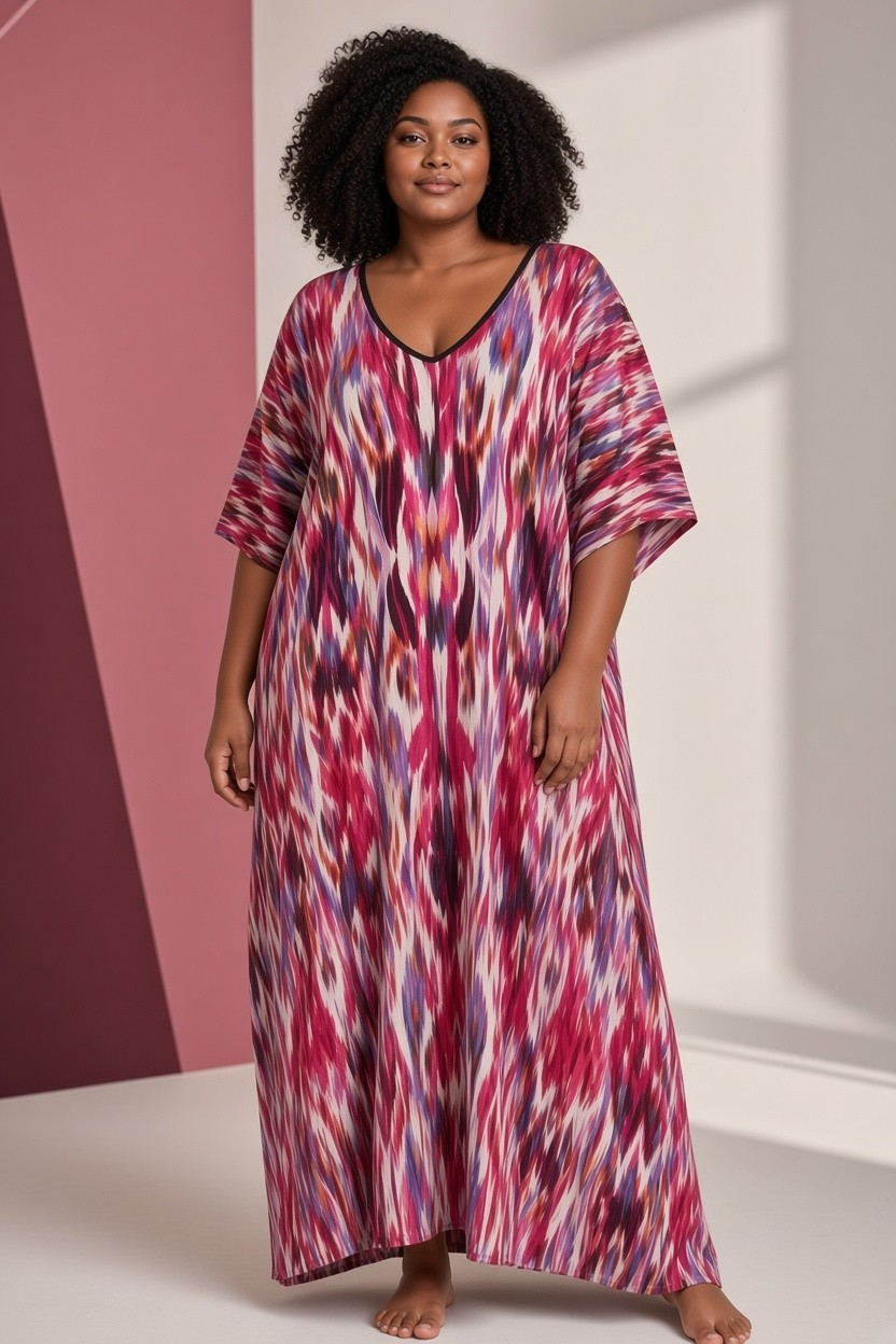 Berry Ikat Caftan