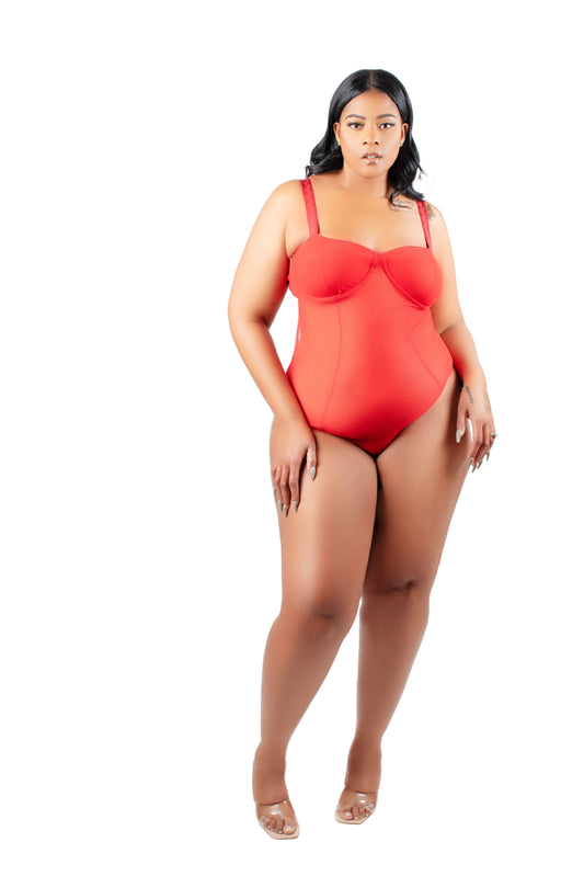 DivaJ Mesh Teddy with wide shoulder straps