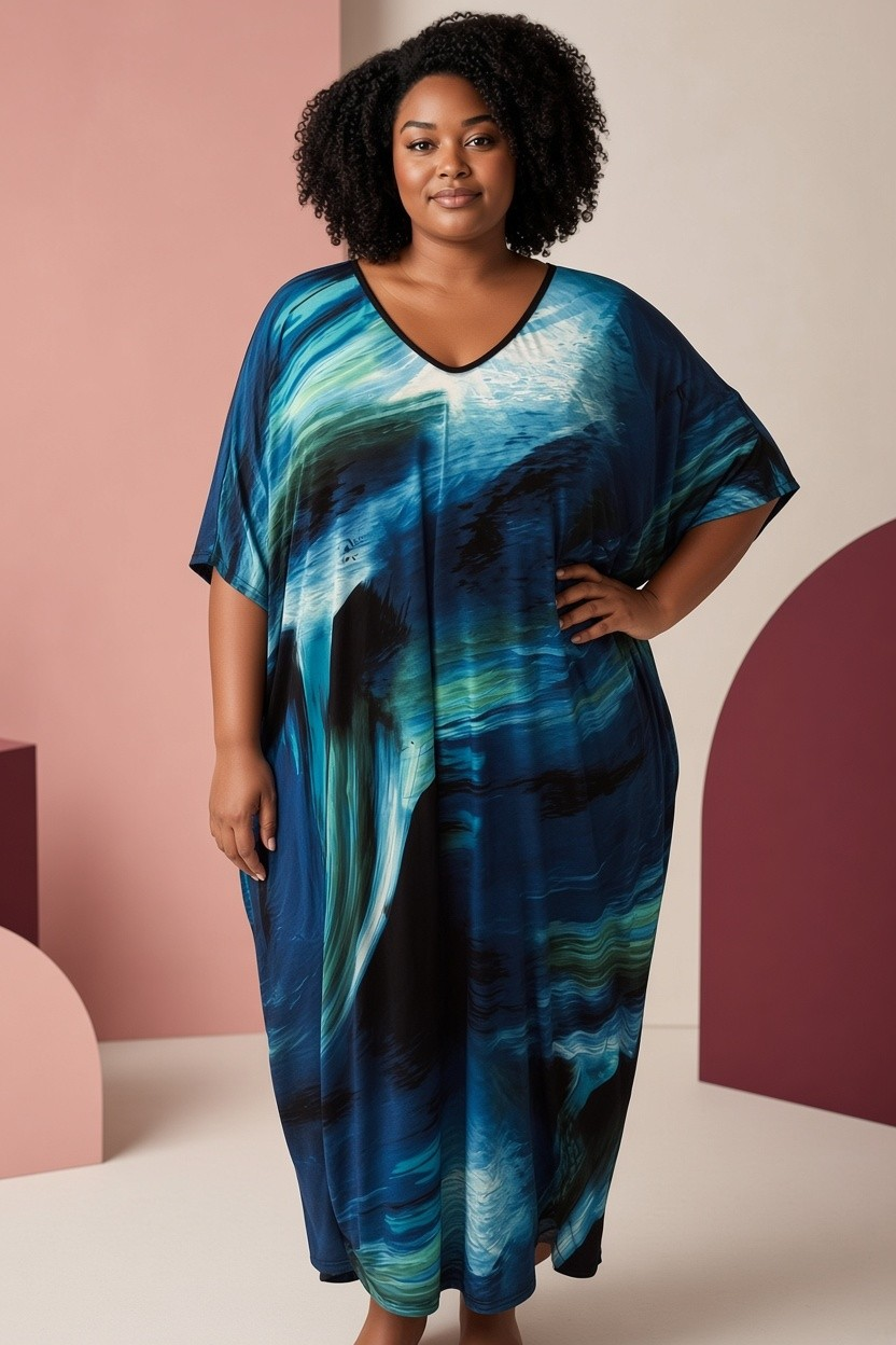 Ocean Dream  Long Kaftan