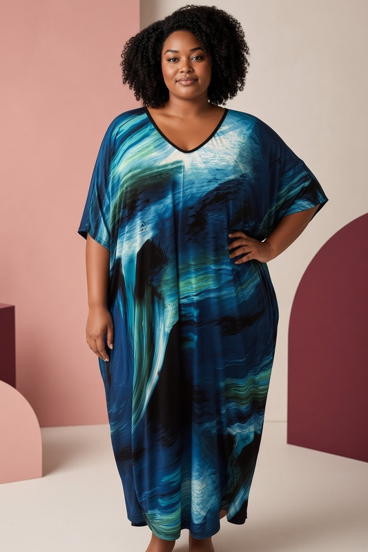 Ocean Dream  Long Kaftan