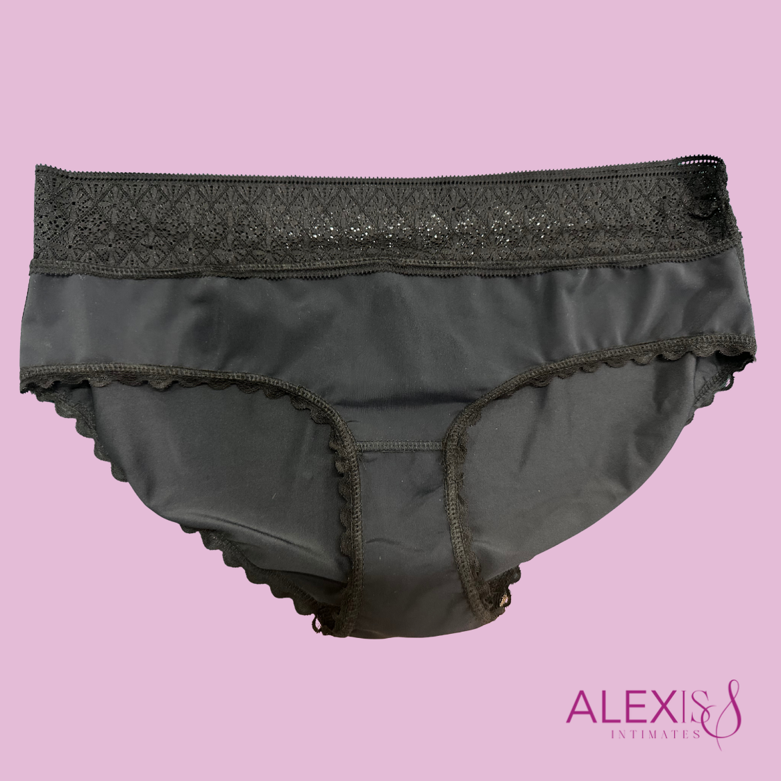 Alexis S Intimates Women’s Low-Rise Lace Control Brief Panty – Moisture-Wicking Comfort Fit