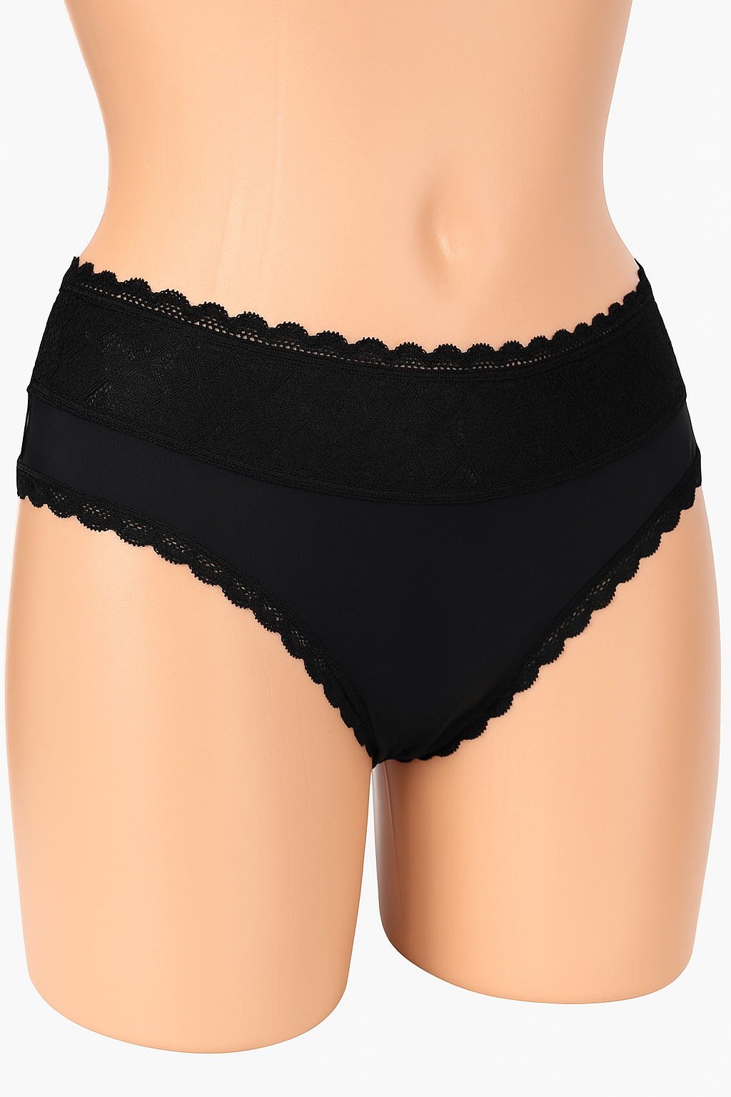 Alexis S Intimates Women’s Low-Rise Lace Control Brief Panty – Moisture-Wicking Comfort Fit