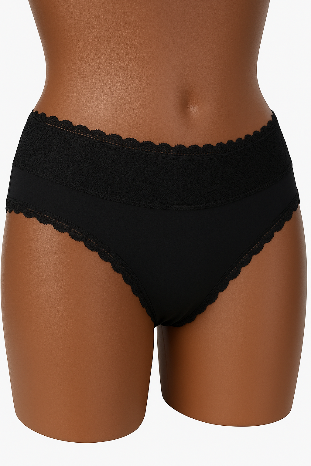 Alexis S Intimates Women’s Low-Rise Lace Control Brief Panty – Moisture-Wicking Comfort Fit