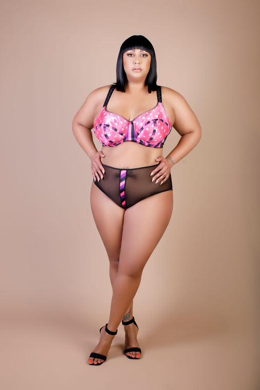Polka Dot and Stripe Bra